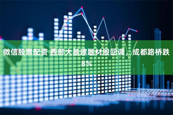 微信股票配资 西部大基建题材股回调，成都路桥跌8%