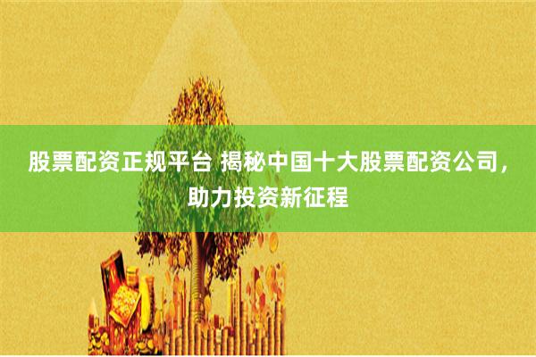股票配资正规平台 揭秘中国十大股票配资公司，助力投资新征程